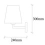 Opviq Profil - 4654 Lámpara de pared Oro y Negro